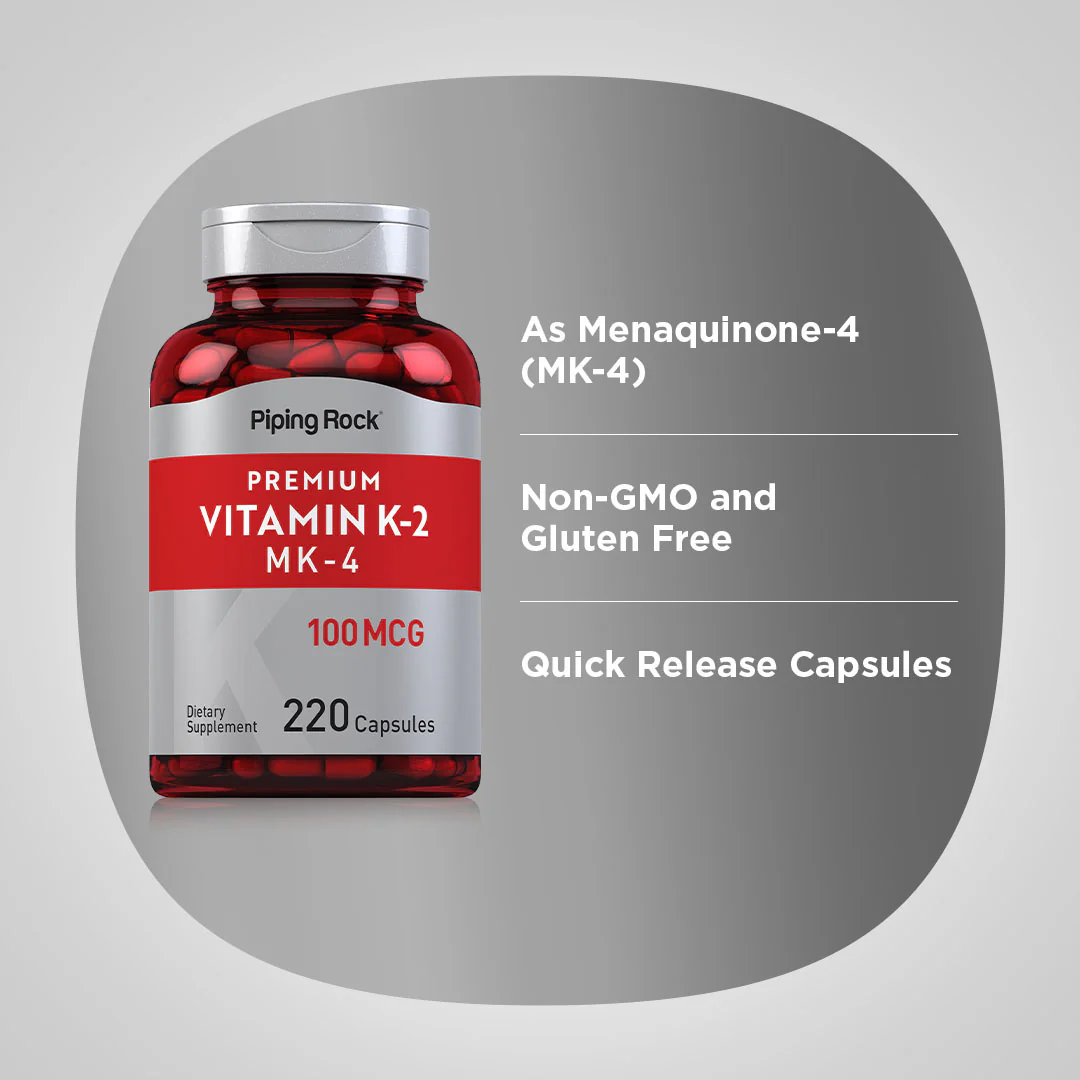 Vitamin K-2 with MK-4, 100 mcg, 220 Capsules - Image 3