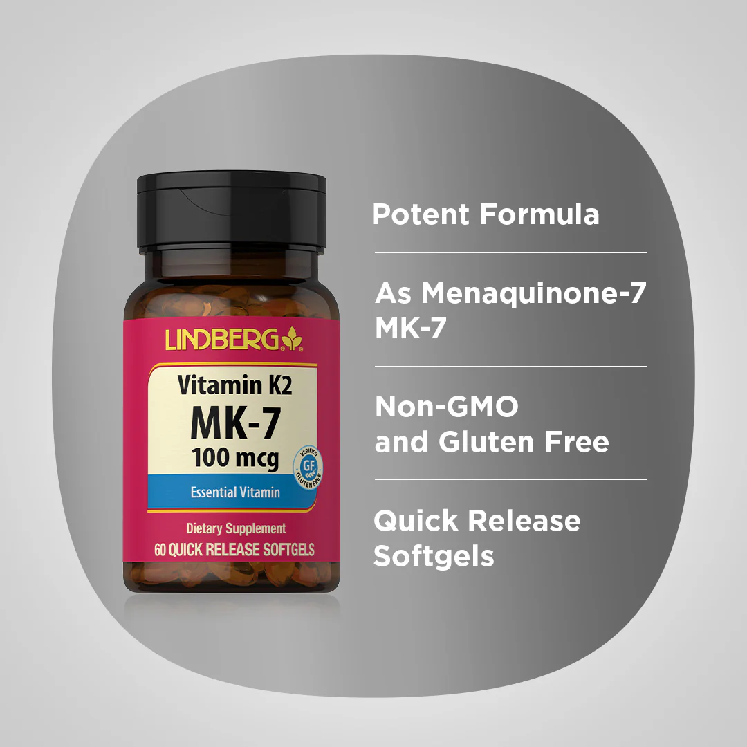 Vitamin K2 MK-7, 100 mcg, 60 Quick Release Softgels - Image 3