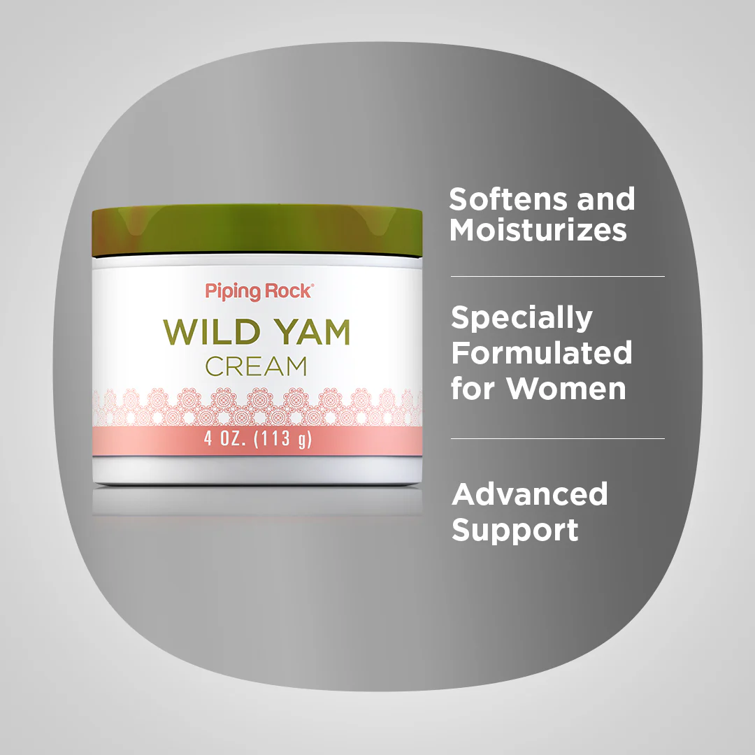 Wild Yam Cream, 4 oz (113 g) Jar - Image 3