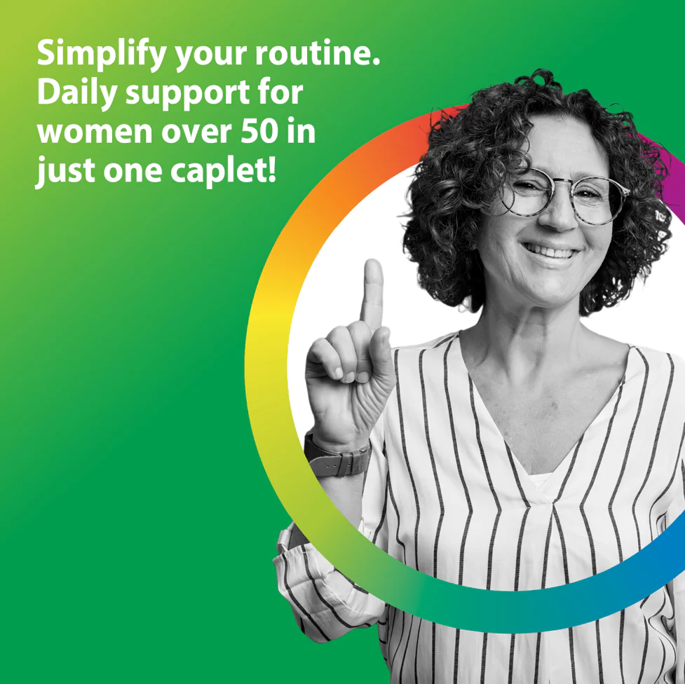 Women's One 50+ plus Real Food Nutrients, 150 Vegetarian Caplets - Image 7