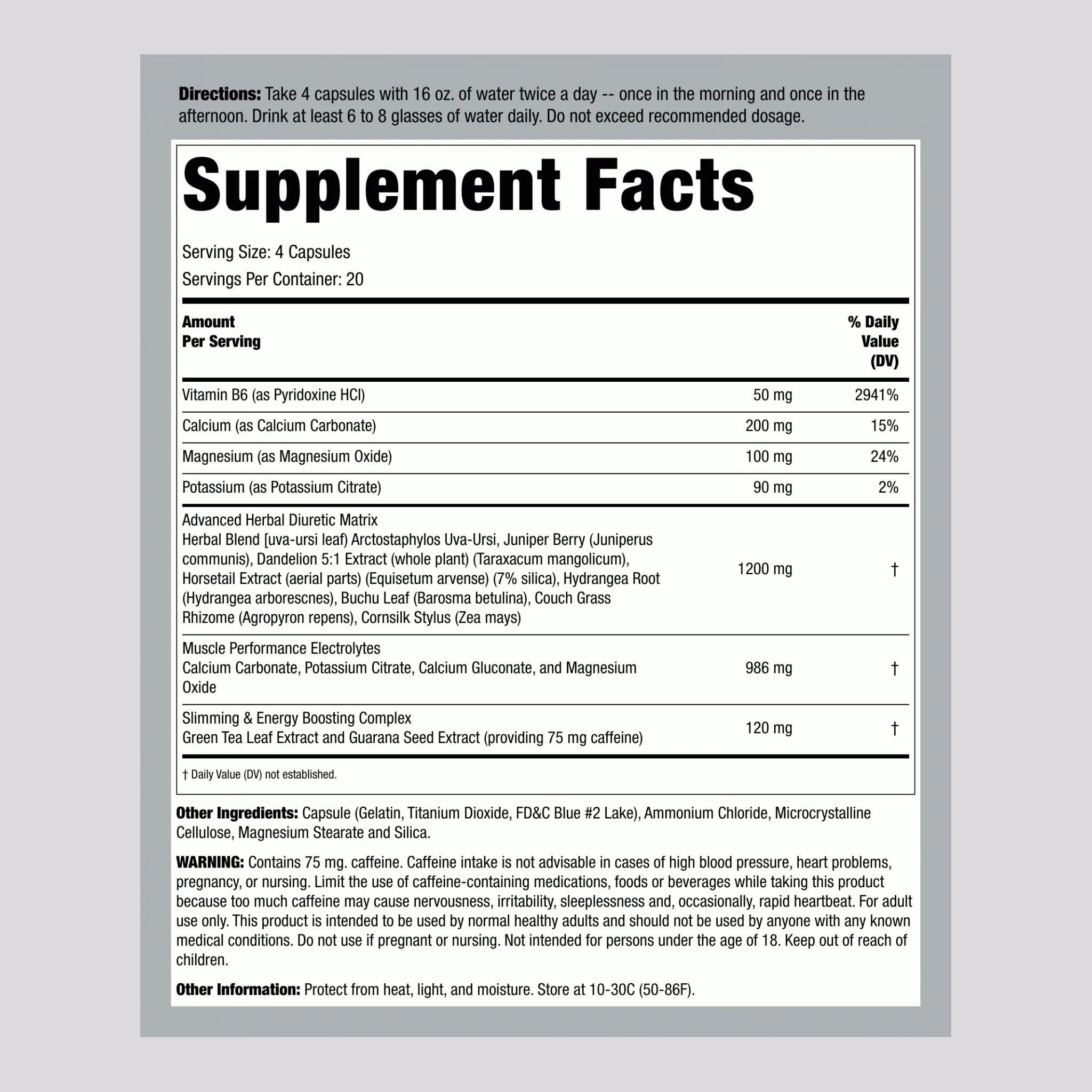 Xpel Diuretic, 80 Capsules - Image 2
