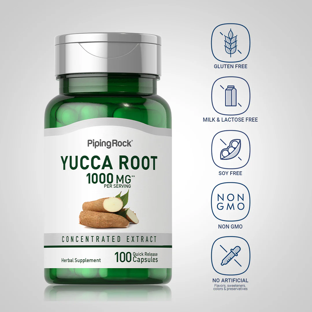 Yucca Root, 1000 mg (per serving), 100 Quick Release Capsules - Image 5